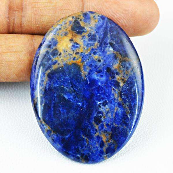 gemsmore:Amazing Natural Blue Sodalite Oval Shape Gemstone