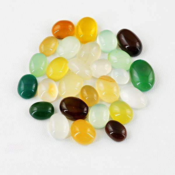 gemsmore:Amazing Natural Oval Shape Multicolor Onyx Loose Gemstone Lot gemsmore:Amazing Natural Oval Shape Multicolor Onyx Loose Gemstone Lot