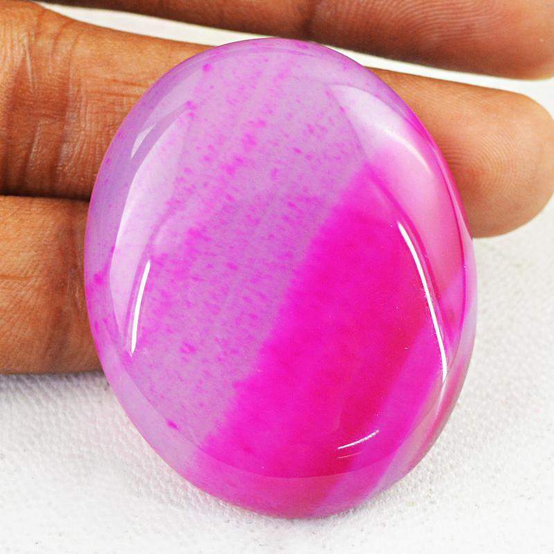 gemsmore:Amazing Natural Pink Onyx Oval Shape Loose Gemstone gemsmore:Amazing Natural Pink Onyx Oval Shape Loose Gemstone