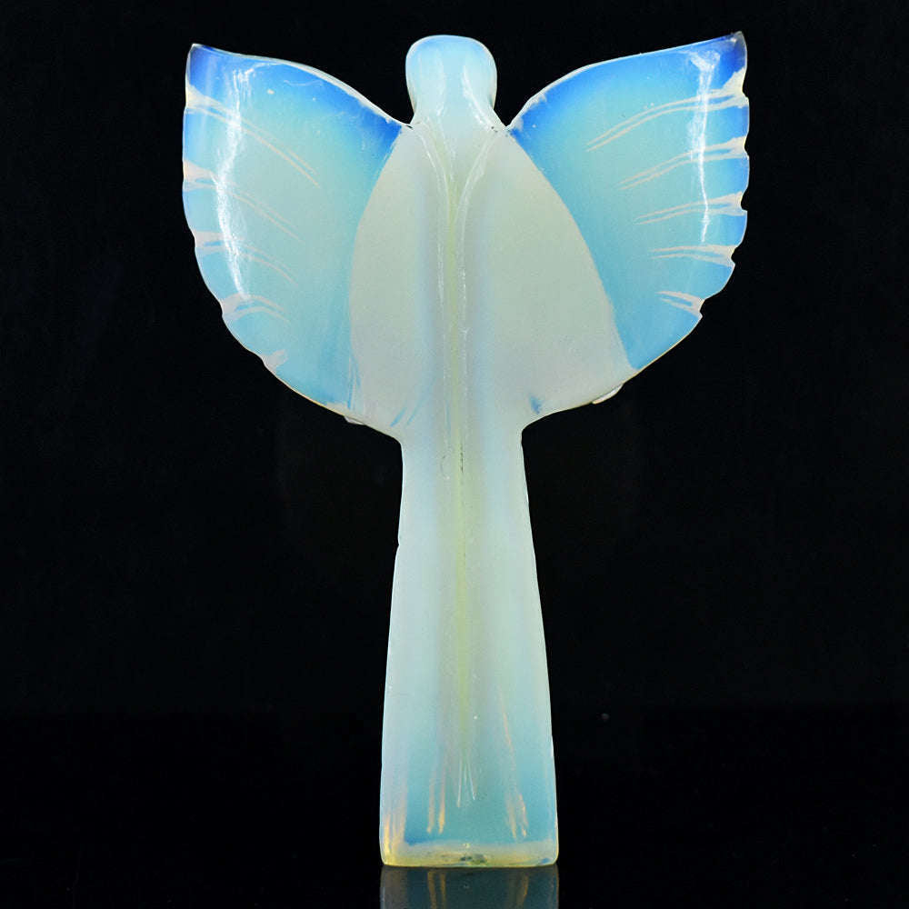 gemsmore:Amazing Opalite Hand Carved Healing Praying Angel gemsmore:Amazing Opalite Hand Carved Healing Praying Angel