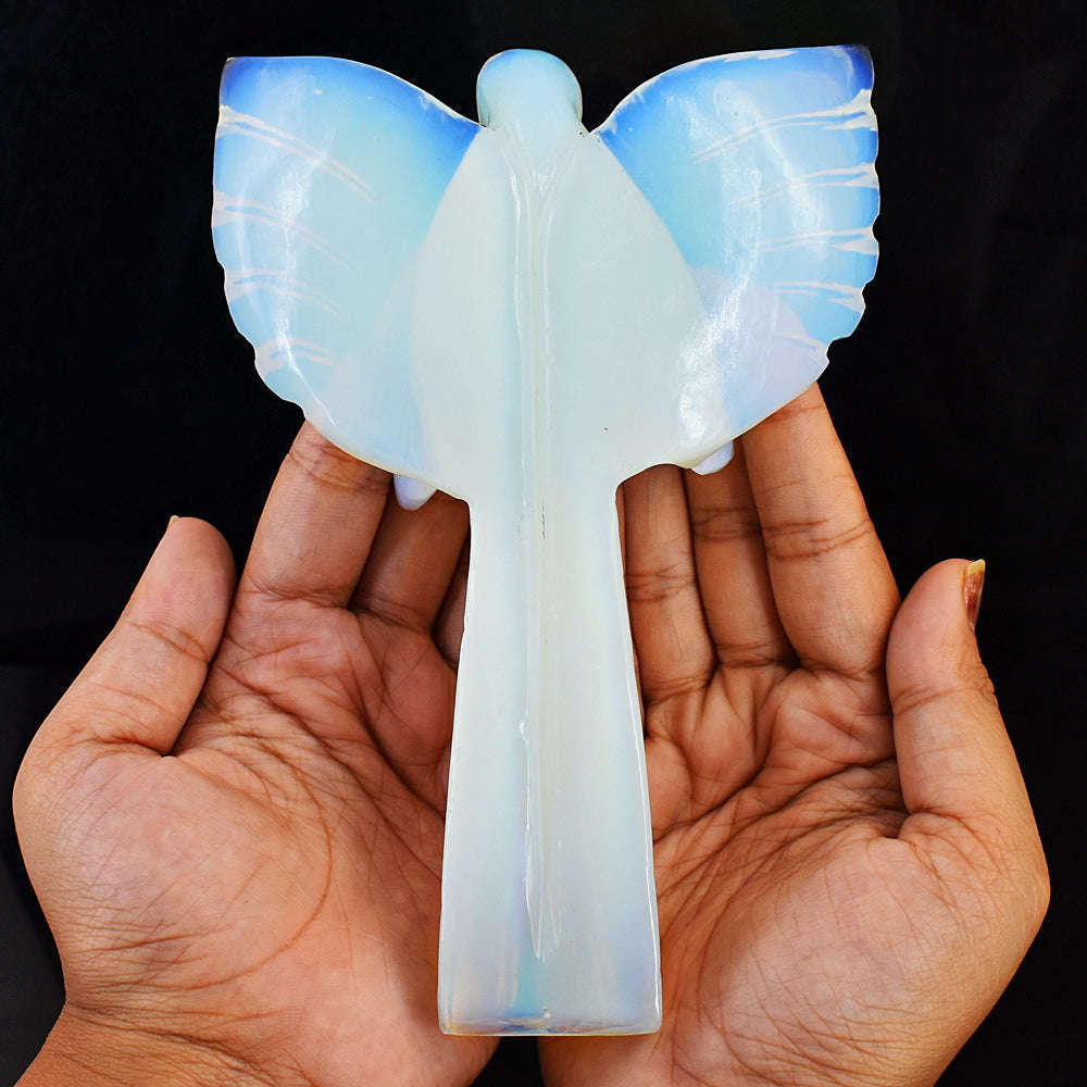 gemsmore:Amazing Opalite Hand Carved Healing Praying Angel gemsmore:Amazing Opalite Hand Carved Healing Praying Angel