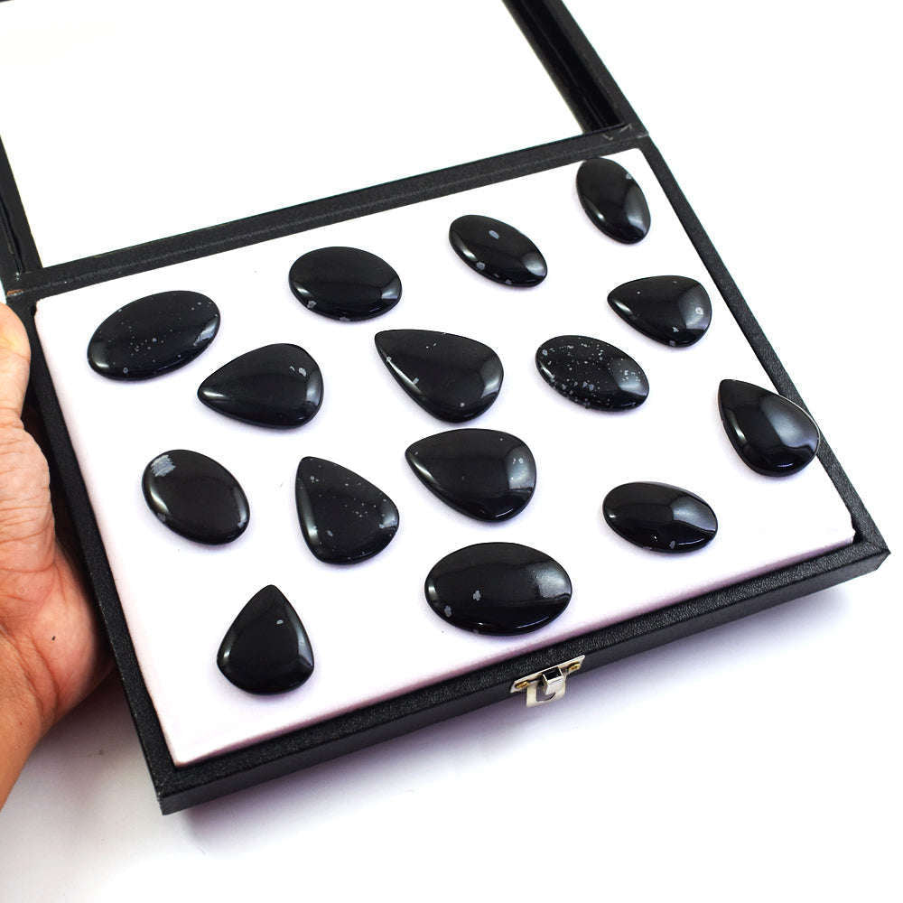 gemsmore:Amazing Snow Flakes Obsidian Untreated Gemstone Cabochon Lot gemsmore:Amazing Snow Flakes Obsidian Untreated Gemstone Cabochon Lot