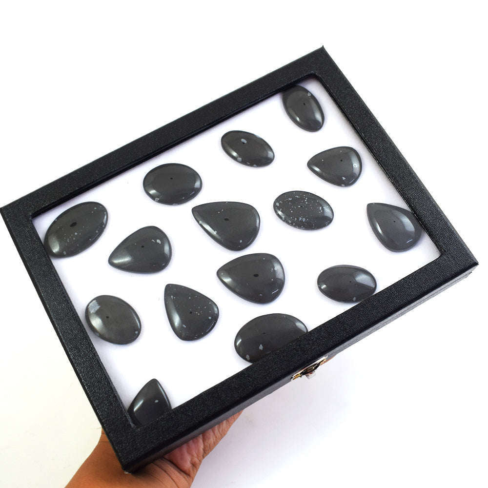 gemsmore:Amazing Snow Flakes Obsidian Untreated Gemstone Cabochon Lot gemsmore:Amazing Snow Flakes Obsidian Untreated Gemstone Cabochon Lot