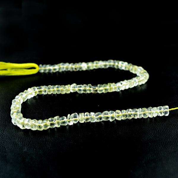 gemsmore:Amazing Yellow Citrine Drilled Beads Strand