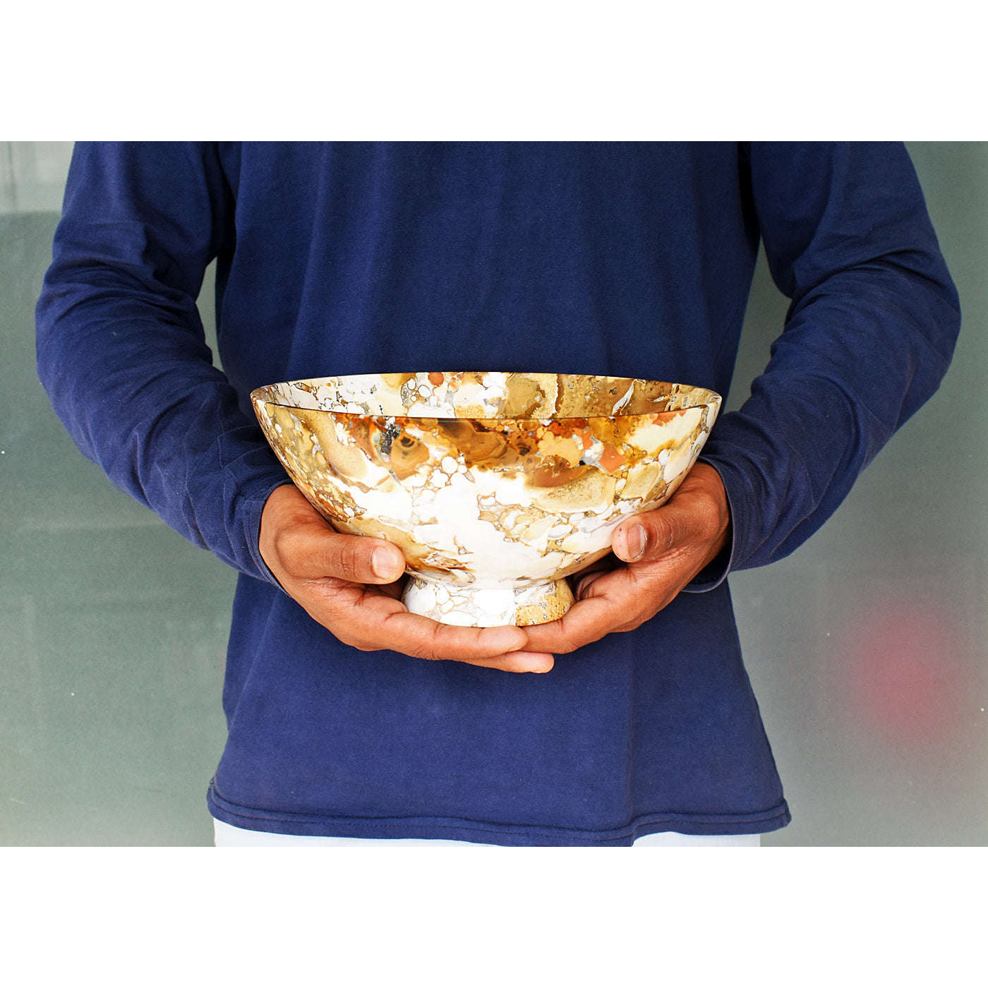 gemsmore:Artisian Cobra Jasper Hand Carved Genuine Crystal Gemstone Carving Bowl gemsmore:Artisian Cobra Jasper Hand Carved Genuine Crystal Gemstone Carving Bowl