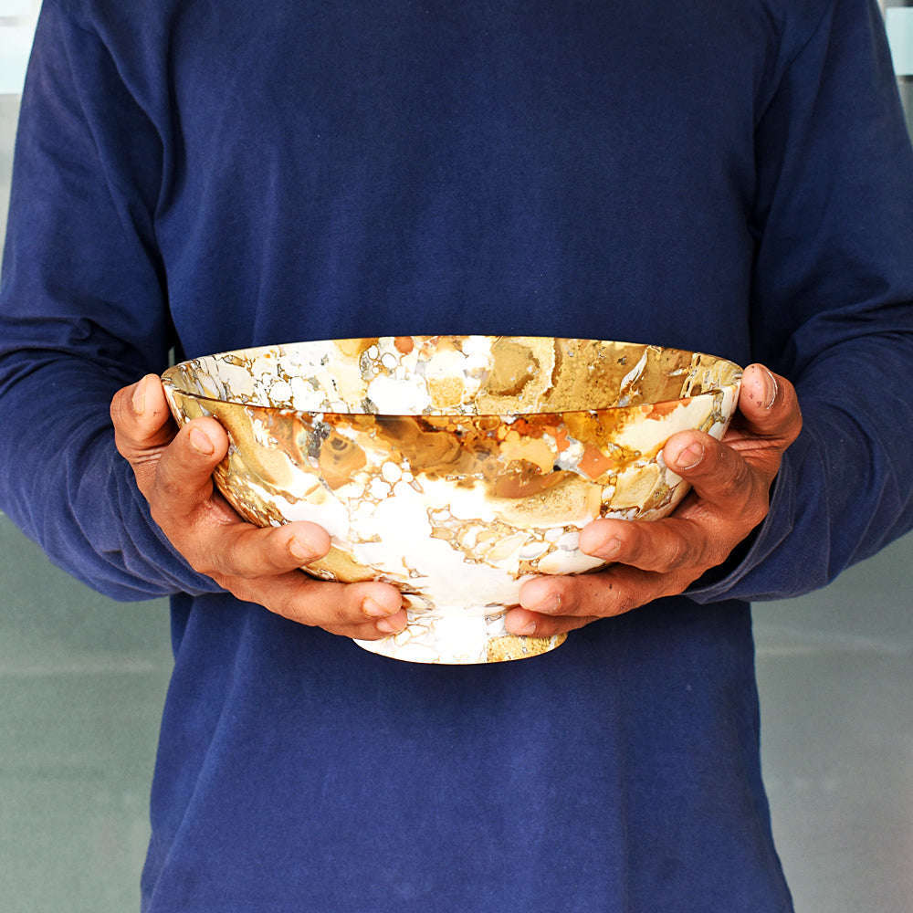 gemsmore:Artisian Cobra Jasper Hand Carved Genuine Crystal Gemstone Carving Bowl gemsmore:Artisian Cobra Jasper Hand Carved Genuine Crystal Gemstone Carving Bowl