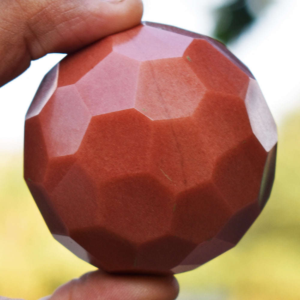 gemsmore:Artisian Dolomite Jasper Hand Carved Faceted Crystal Healing Sphere gemsmore:Artisian Dolomite Jasper Hand Carved Faceted Crystal Healing Sphere
