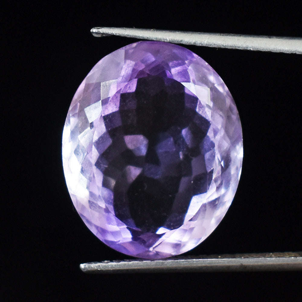 gemsmore:Awesome 19 Carats  Genuine Amethyst Faceted Gemstone