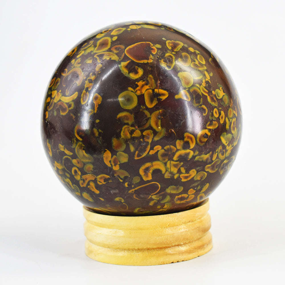 gemsmore:Beautiful Fruit Jasper Carved Crystal Healing Sphere - Massive Size gemsmore:Beautiful Fruit Jasper Carved Crystal Healing Sphere - Massive Size
