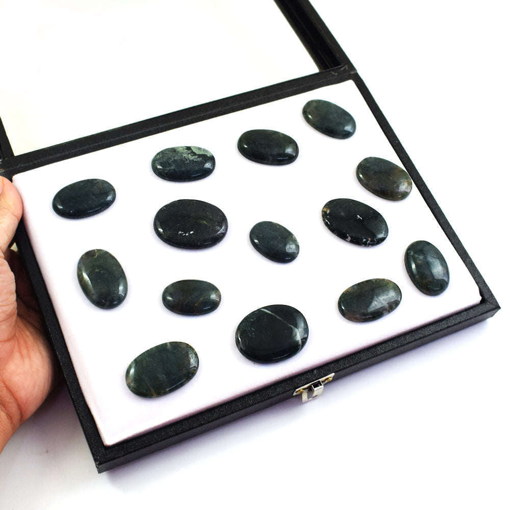 gemsmore:Beautiful Moss Agate Untreated Gemstone Cabochon Lot gemsmore:Beautiful Moss Agate Untreated Gemstone Cabochon Lot