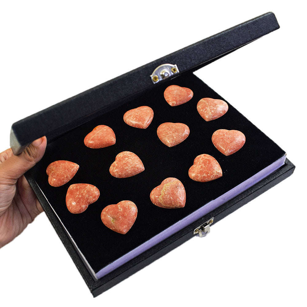 gemsmore:Beautiful Pink Amazonite Untreated Gemstone Cabochon Lot gemsmore:Beautiful Pink Amazonite Untreated Gemstone Cabochon Lot