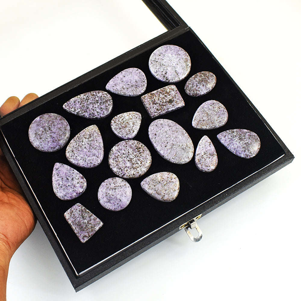 gemsmore:Beautiful Stitchtite Untreated Gemstone Cabochon Lot gemsmore:Beautiful Stitchtite Untreated Gemstone Cabochon Lot