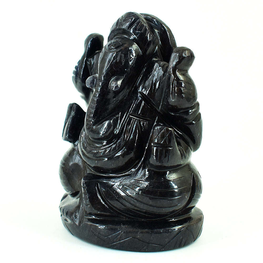 gemsmore:Craftsmen Blue Jade Hand Carved Genuine Crystal Gemstone Carving Lord Ganesha gemsmore:Craftsmen Blue Jade Hand Carved Genuine Crystal Gemstone Carving Lord Ganesha