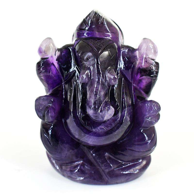 gemsmore:Craftsmen Chevron Amethyst Hand Carved Genuine Crystal Gemstone Carving Lord Ganesha gemsmore:Craftsmen Chevron Amethyst Hand Carved Genuine Crystal Gemstone Carving Lord Ganesha