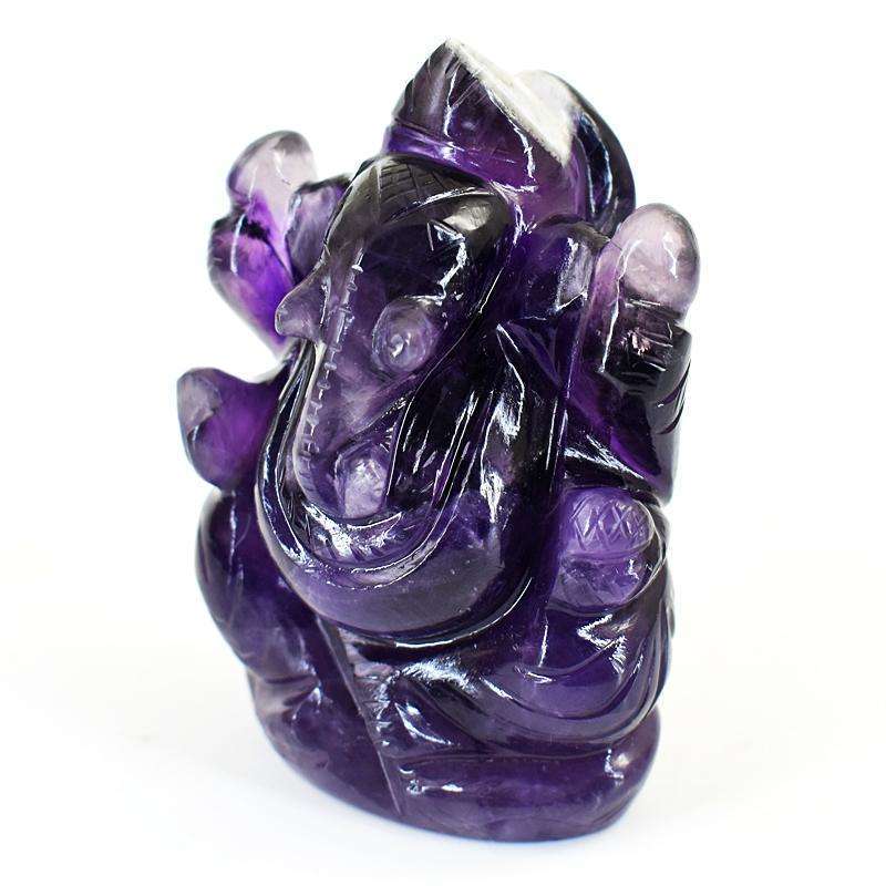 gemsmore:Craftsmen Chevron Amethyst Hand Carved Genuine Crystal Gemstone Carving Lord Ganesha gemsmore:Craftsmen Chevron Amethyst Hand Carved Genuine Crystal Gemstone Carving Lord Ganesha