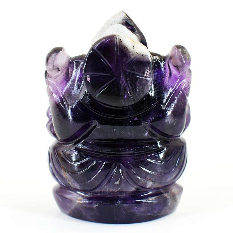 gemsmore:Craftsmen Chevron Amethyst Hand Carved Genuine Crystal Gemstone Carving Lord Ganesha gemsmore:Craftsmen Chevron Amethyst Hand Carved Genuine Crystal Gemstone Carving Lord Ganesha