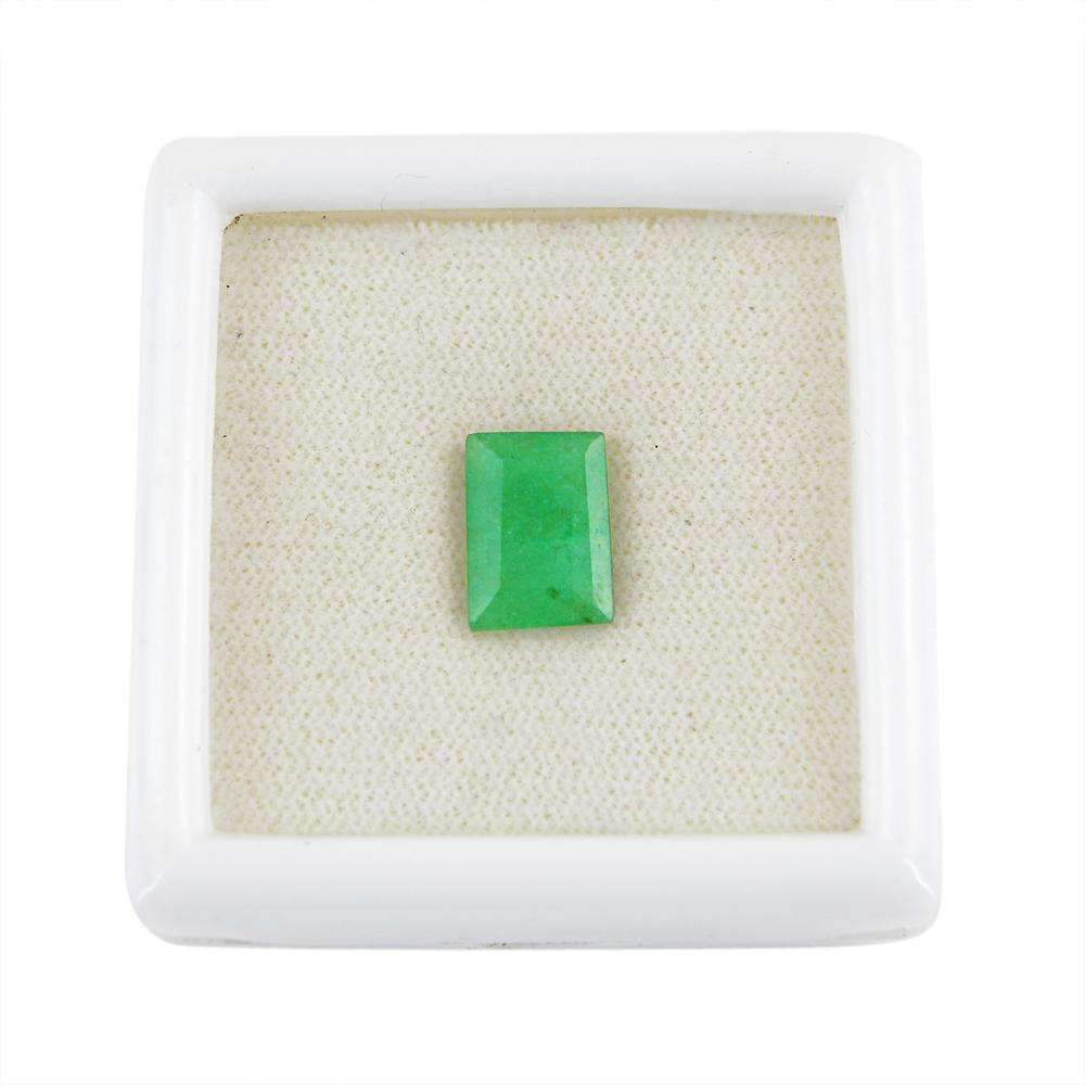 gemsmore:Earth Mined Green Emerald Faceted Gemstone gemsmore:Earth Mined Green Emerald Faceted Gemstone