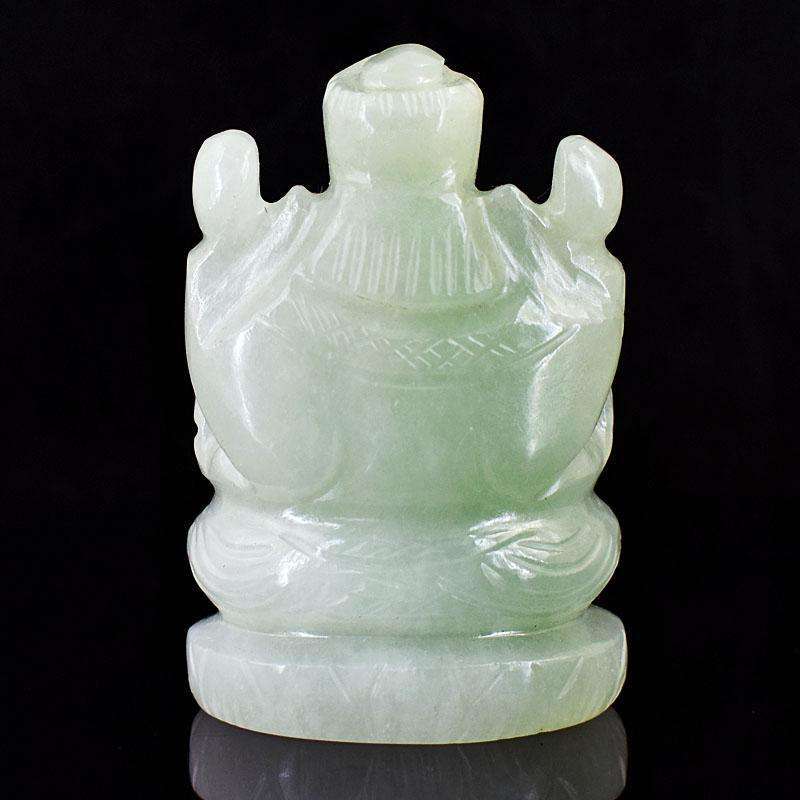gemsmore:Exclusive Aventurine Hand Carved Genuine Crystal Gemstone Carving Lord Ganesha gemsmore:Exclusive Aventurine Hand Carved Genuine Crystal Gemstone Carving Lord Ganesha