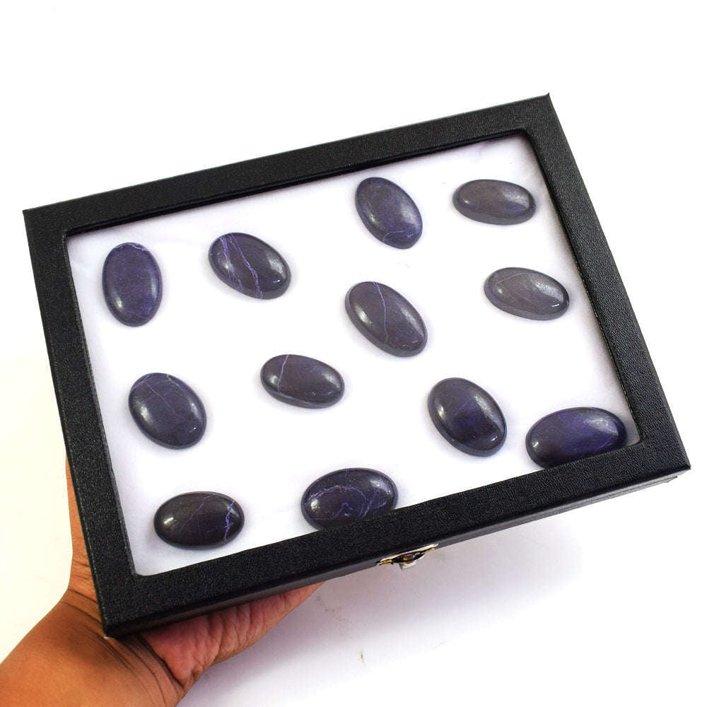 gemsmore:Exclusive Charoite Untreated Gemstone Cabochon Lot gemsmore:Exclusive Charoite Untreated Gemstone Cabochon Lot