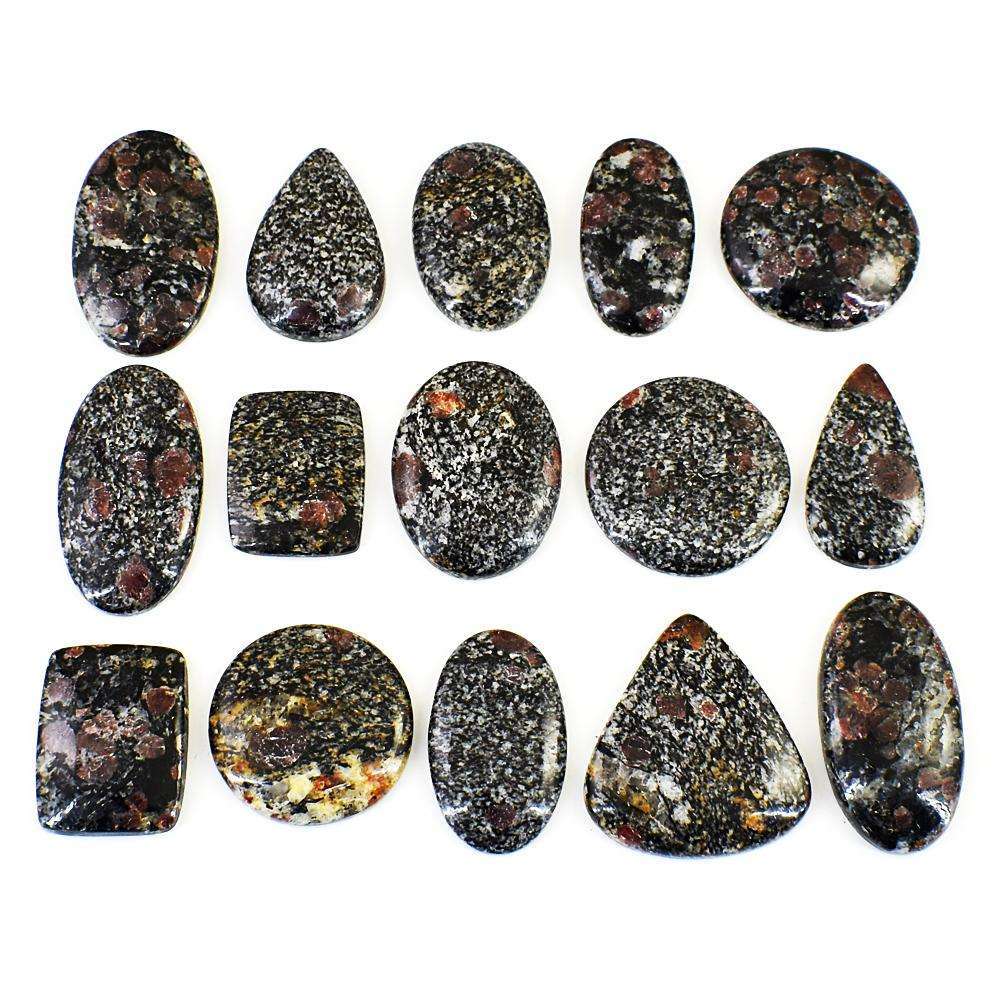 gemsmore:Exclusive Eudialyte Untreated Gemstone Cabochon Lot gemsmore:Exclusive Eudialyte Untreated Gemstone Cabochon Lot