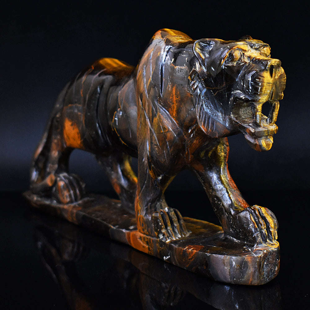 gemsmore:Exclusive Golden Tiger Eye Hand Carved Lion gemsmore:Exclusive Golden Tiger Eye Hand Carved Lion