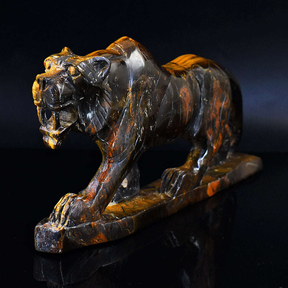 gemsmore:Exclusive Golden Tiger Eye Hand Carved Lion gemsmore:Exclusive Golden Tiger Eye Hand Carved Lion