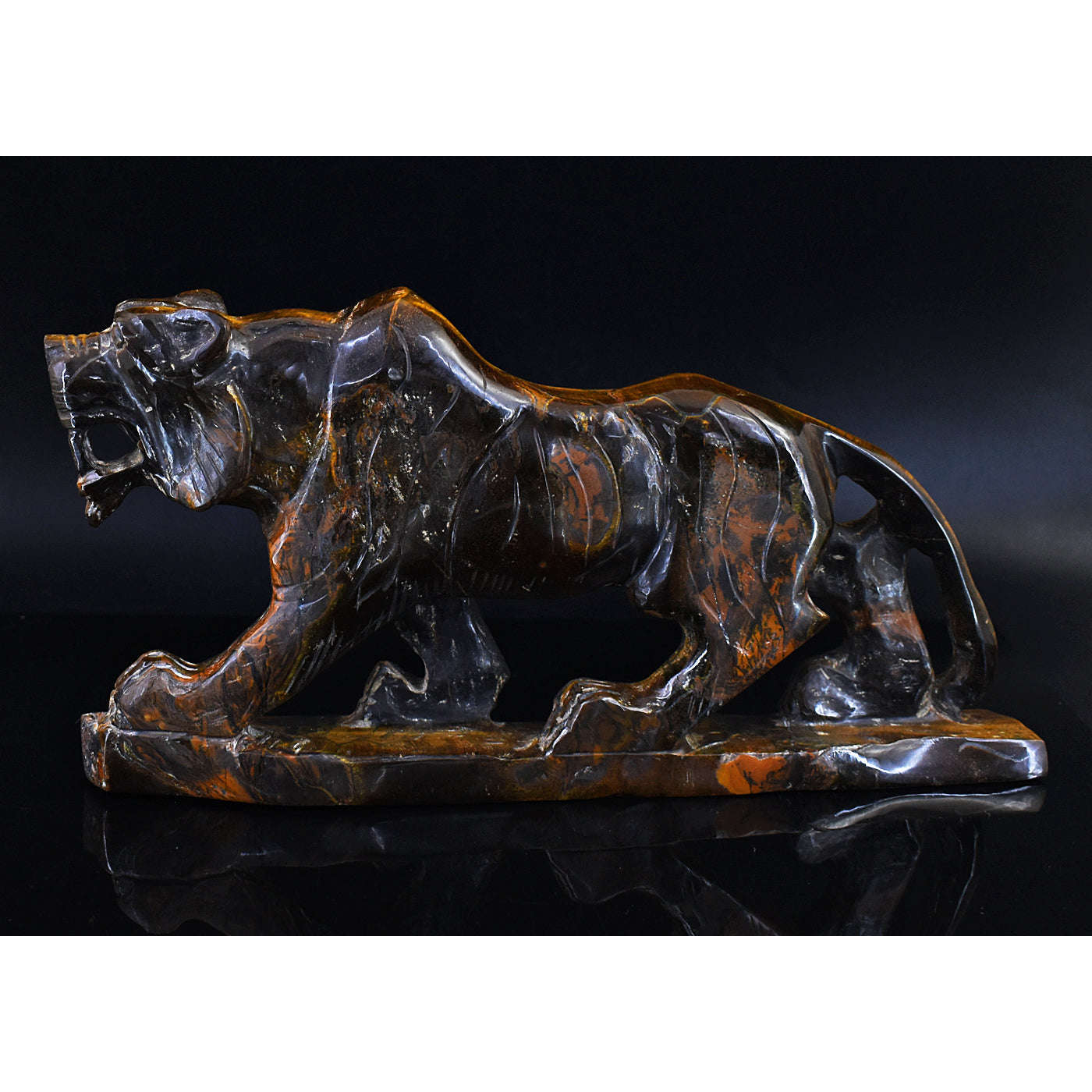 gemsmore:Exclusive Golden Tiger Eye Hand Carved Lion gemsmore:Exclusive Golden Tiger Eye Hand Carved Lion