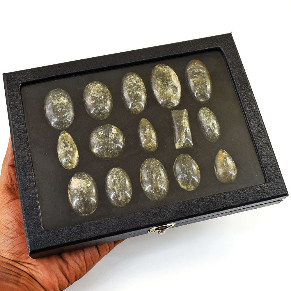 gemsmore:Exclusive Larvikite Untreated Gemstone Cabochon Lot gemsmore:Exclusive Larvikite Untreated Gemstone Cabochon Lot