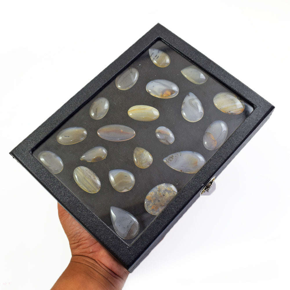 gemsmore:Exclusive Montana Agate  Untreated Gemstone Cabochon Lot gemsmore:Exclusive Montana Agate  Untreated Gemstone Cabochon Lot