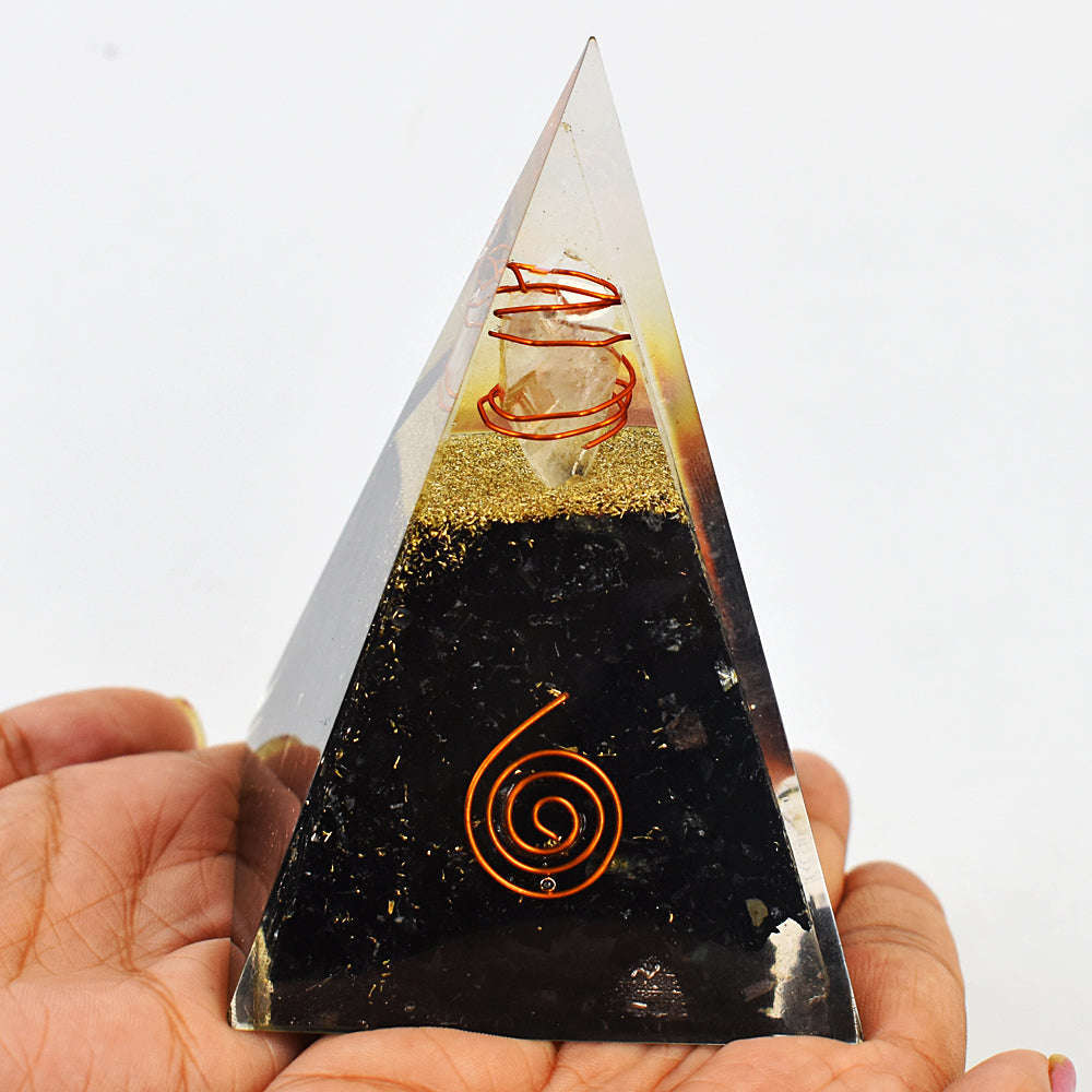 gemsmore:Exclusive Spinel Orgone Carved Healing Pyramid gemsmore:Exclusive Spinel Orgone Carved Healing Pyramid