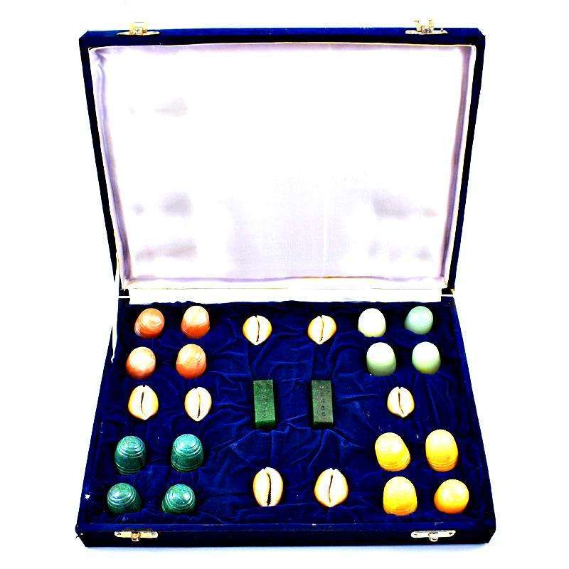 gemsmore:Exclusive Gemstone Carved Chopad Set gemsmore:Exclusive Gemstone Carved Chopad Set