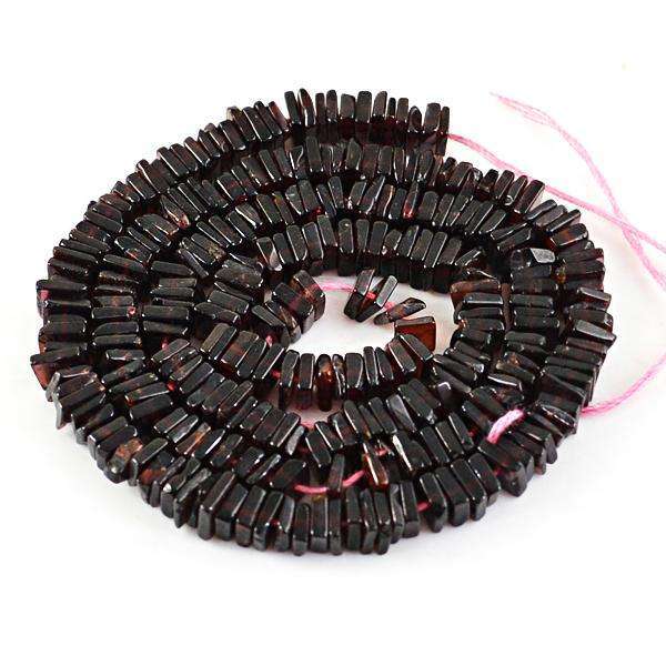 gemsmore:Genuine Amazing Red Garnet Drilled Beads Strand gemsmore:Genuine Amazing Red Garnet Drilled Beads Strand