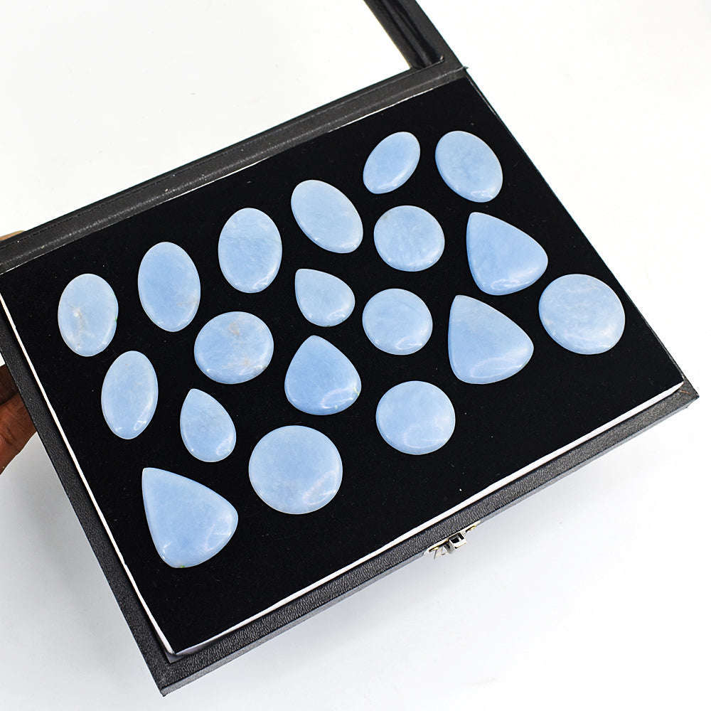 gemsmore:Genuine Angelite Gemstone Lot gemsmore:Genuine Angelite Gemstone Lot