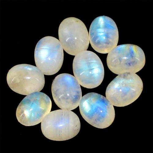 gemsmore:Genuine Blue Color Flash Moonstone Gemstone Lot gemsmore:Genuine Blue Color Flash Moonstone Gemstone Lot