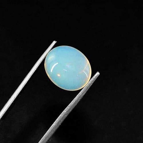 gemsmore:Genuine Ethopian Opal Oval Shaped Gemstone gemsmore:Genuine Ethopian Opal Oval Shaped Gemstone