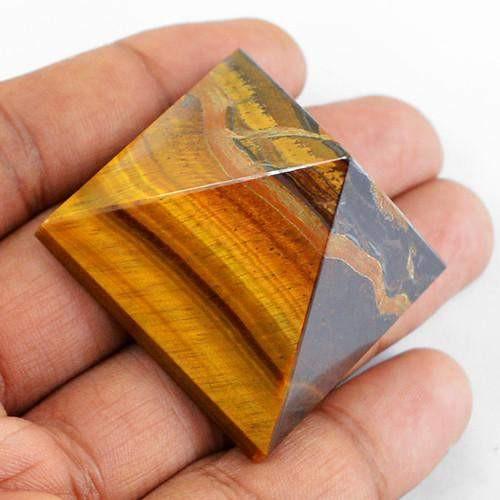 gemsmore:Genuine Golden Tiger Eye AAA Healing Pyramid gemsmore:Genuine Golden Tiger Eye AAA Healing Pyramid