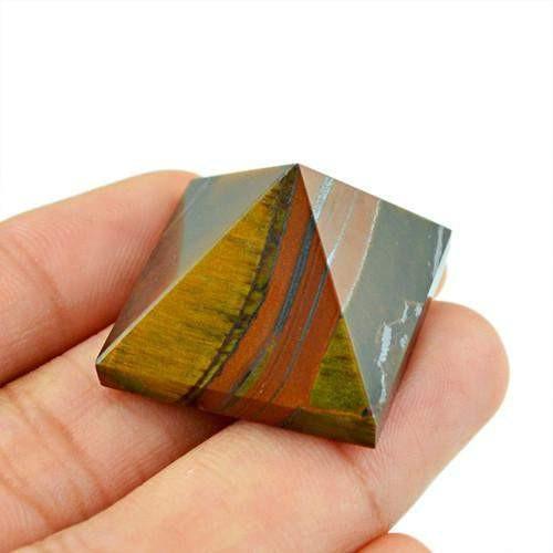 gemsmore:Genuine Golden Tiger Eye AAA Healing Pyramid gemsmore:Genuine Golden Tiger Eye AAA Healing Pyramid