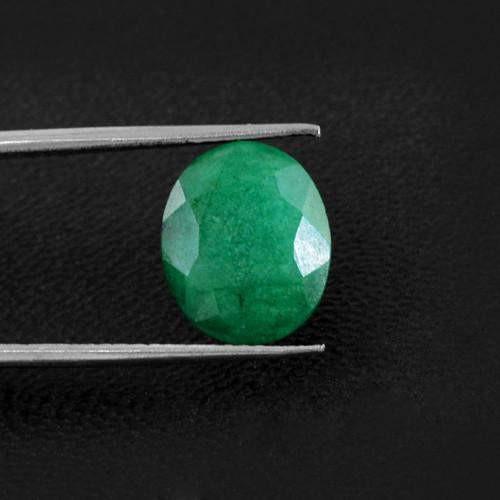 gemsmore:Genuine Green Emerald Faceted Gemstone gemsmore:Genuine Green Emerald Faceted Gemstone