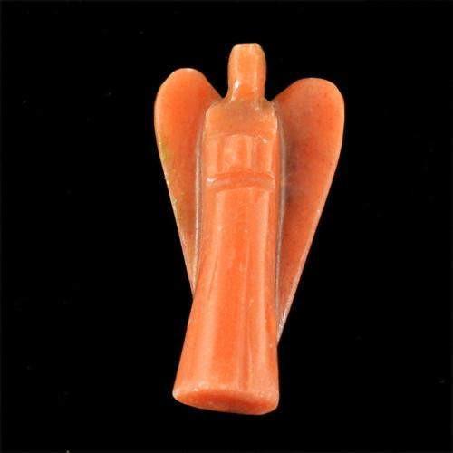 gemsmore:Genuine Jasper Healing Carved Angel Gemstone gemsmore:Genuine Jasper Healing Carved Angel Gemstone