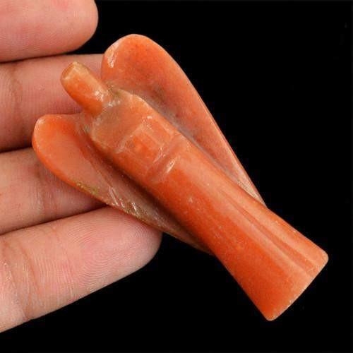 gemsmore:Genuine Jasper Healing Carved Angel Gemstone gemsmore:Genuine Jasper Healing Carved Angel Gemstone