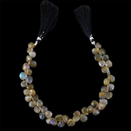 gemsmore:Genuine Labradorite Beads Strand