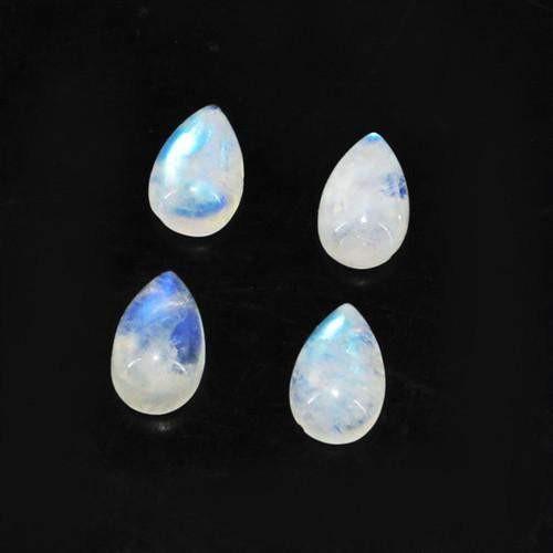 gemsmore:Genuine Moonstone Pear Shaped Gemstone Lot gemsmore:Genuine Moonstone Pear Shaped Gemstone Lot