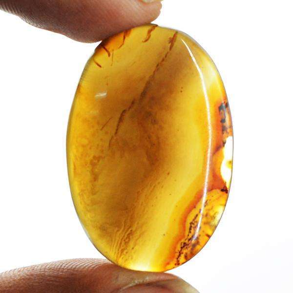 gemsmore:Genuine Natural Onyx Oval Shape Loose Gemstone