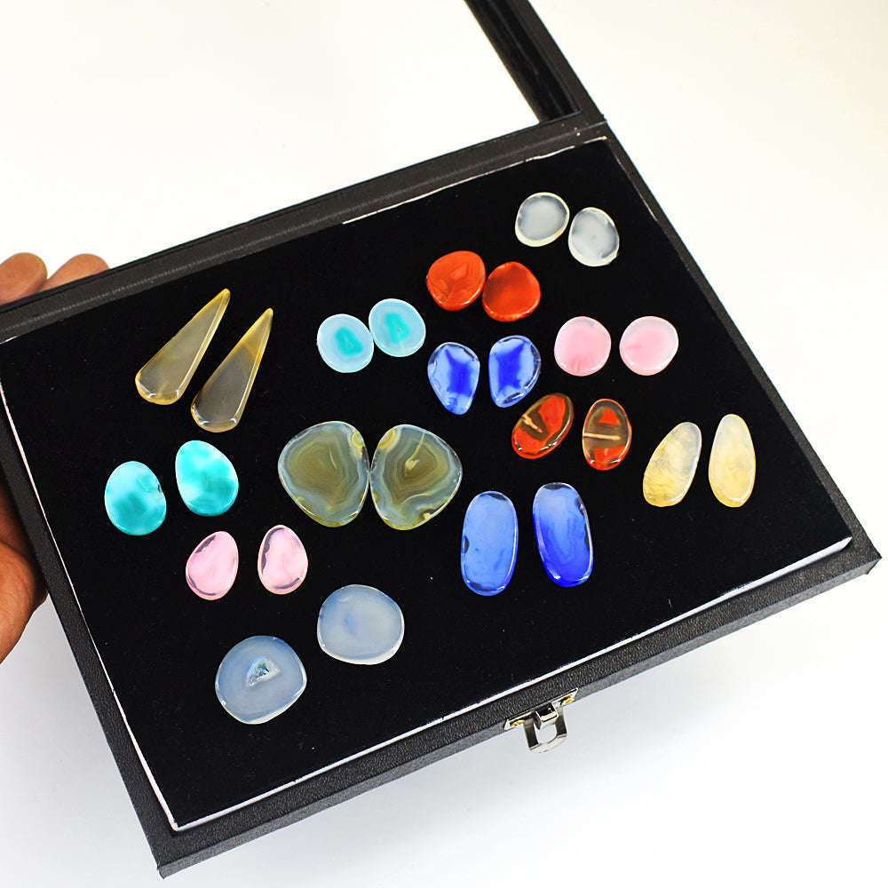 gemsmore:Genuine Onyx Untreated Gemstone Cabochon Lot gemsmore:Genuine Onyx Untreated Gemstone Cabochon Lot