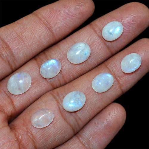 gemsmore:Genuine Oval Shaped Moonstone Gemstone Lot gemsmore:Genuine Oval Shaped Moonstone Gemstone Lot