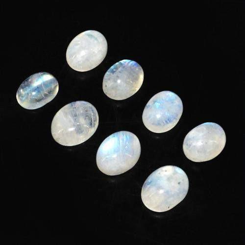 gemsmore:Genuine Oval Shaped Moonstone Gemstone Lot gemsmore:Genuine Oval Shaped Moonstone Gemstone Lot