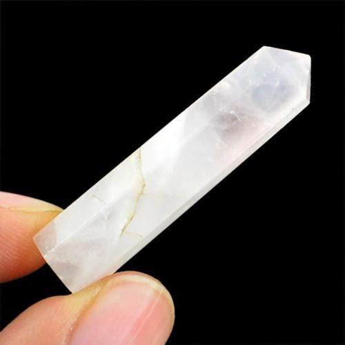 gemsmore:Genuine Pink Rose Quartz Healing Point gemsmore:Genuine Pink Rose Quartz Healing Point