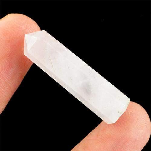 gemsmore:Genuine Pink Rose Quartz Healing Point gemsmore:Genuine Pink Rose Quartz Healing Point