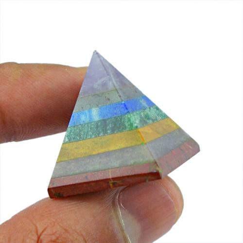gemsmore:Genuine Seven Chakra Gems Healing Pyramid gemsmore:Genuine Seven Chakra Gems Healing Pyramid