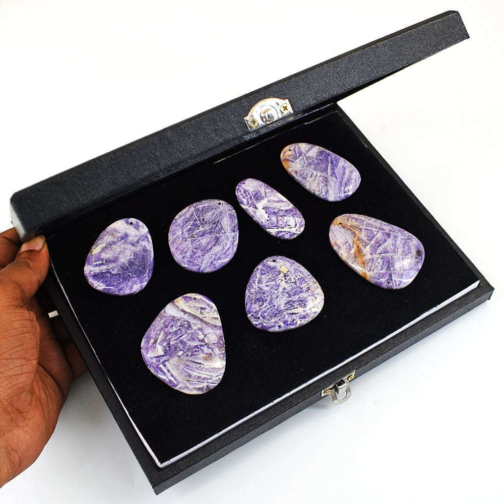 gemsmore:Genuine Stitchtite Untreated Gemstone Cabochon Lot gemsmore:Genuine Stitchtite Untreated Gemstone Cabochon Lot